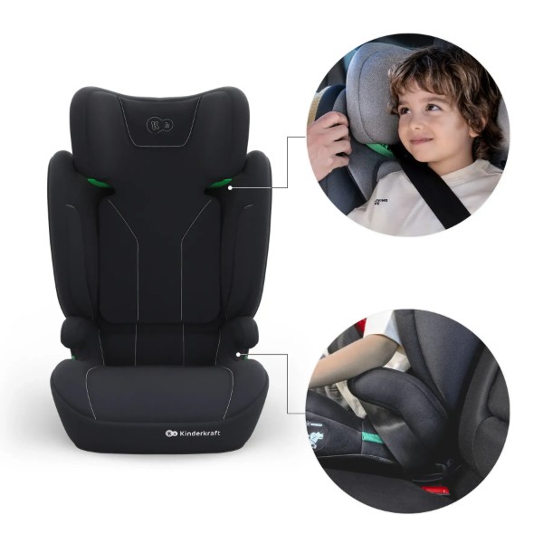Фото - Автокресло Kinderkraft i-Spark 2 Plus i-Size Black (KCISPA02BLKPL00)